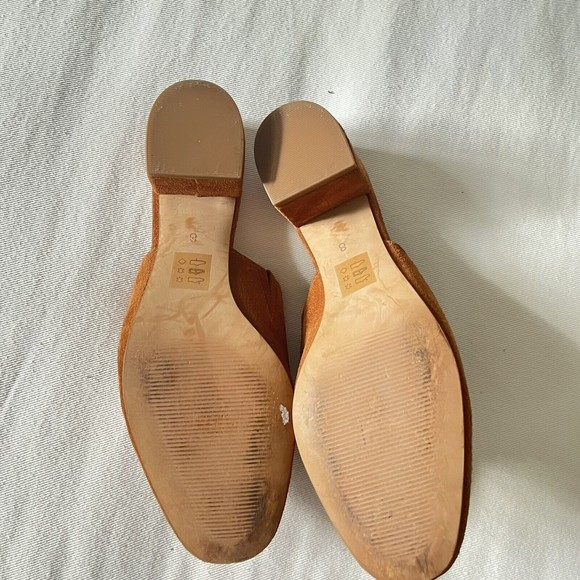 Madewell The Ruby Clog Suede Camel Brown - Picture 8 of 9